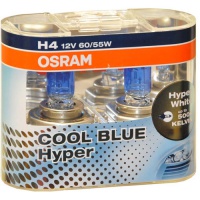 Автолампа галогенная OSRAM H4 COOL BLUE HYPER 12V 60/55W (2шт.)