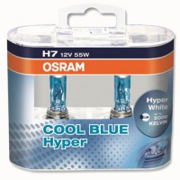 Автолампа галогенная OSRAM H7 COOL BLUE HYPER 12V 55W (2шт.)