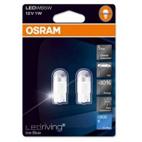 Автолампа галогенная OSRAM T10 W5W 6800K LED RETROFIT BLUE 12V 1W (2шт.)